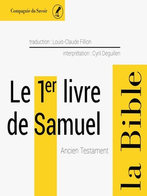 cover image of Le 1er livre de Samuel